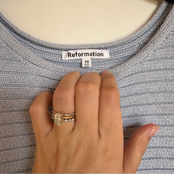 Reformation Organic Cotton Ribbed Sweater XS - Picture 5 of 11
